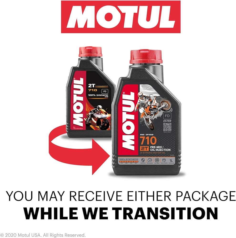 Amazon.com: Motul 104034 710 Synthetic Premix Oil 1 Liter : Automotive